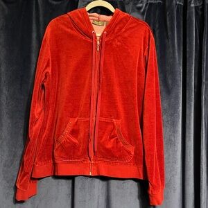 Jane Ashley Casual Lifestyle Velour Zip Up Hoodie